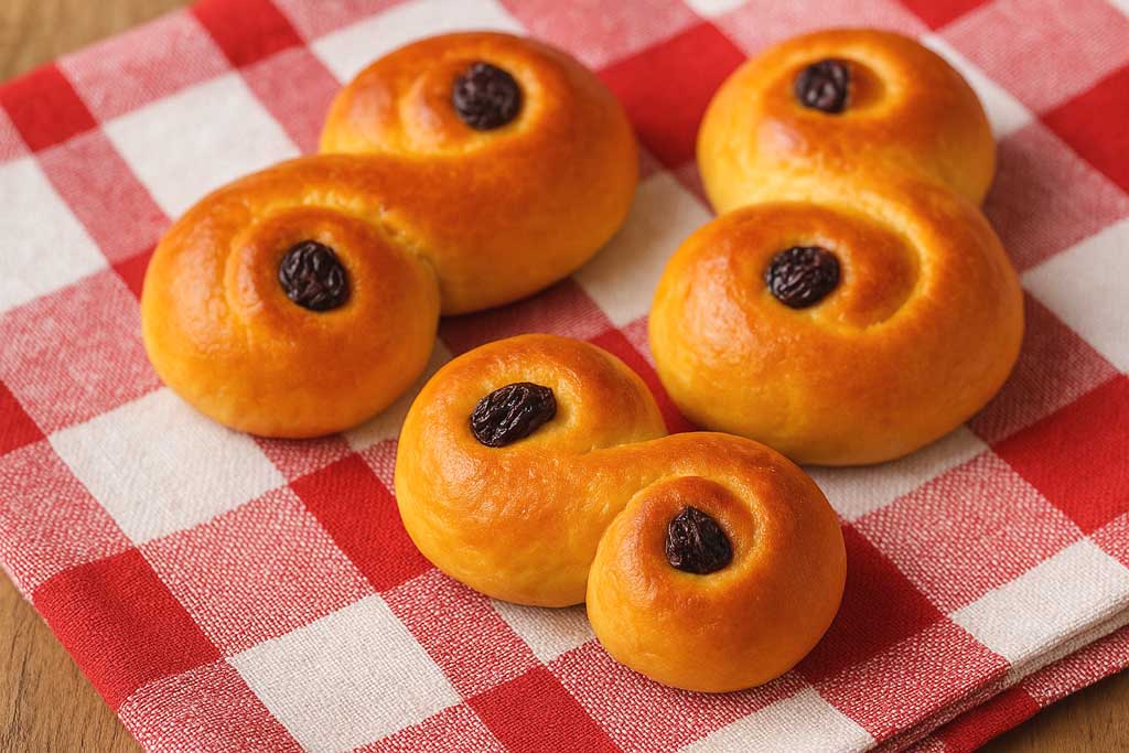 Luciabrød opskrift - skab julestemning med Luciaboller