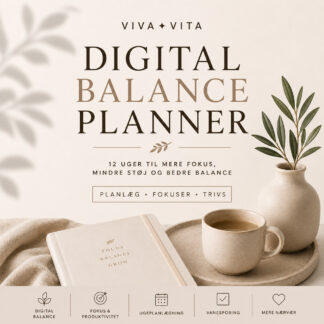 Digital Balance Planner til 12 uger