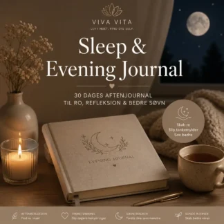 Sleep & Evening Journal PDF – 30 dages aftenjournal til ro, refleksion, aftenrutiner og bedre søvn