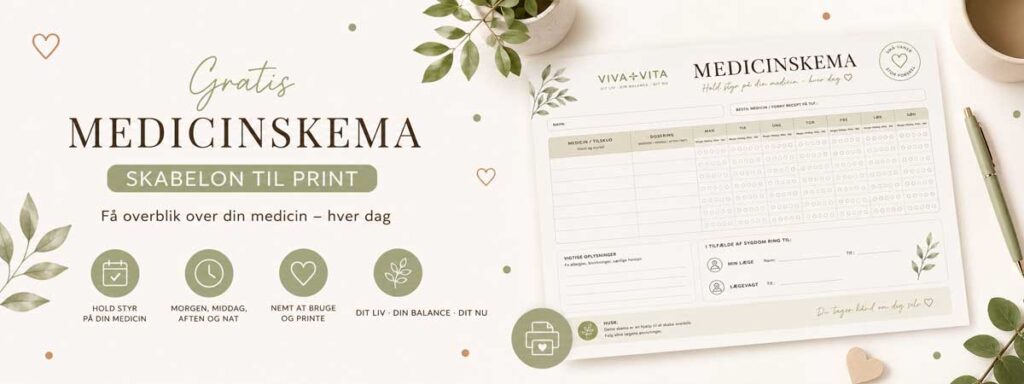Gratis Medicinskema Skabelon til Print